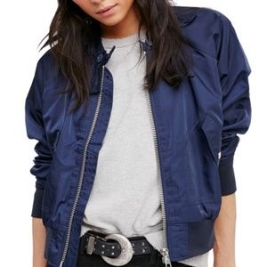 Free People Midnight Bomber Jacket